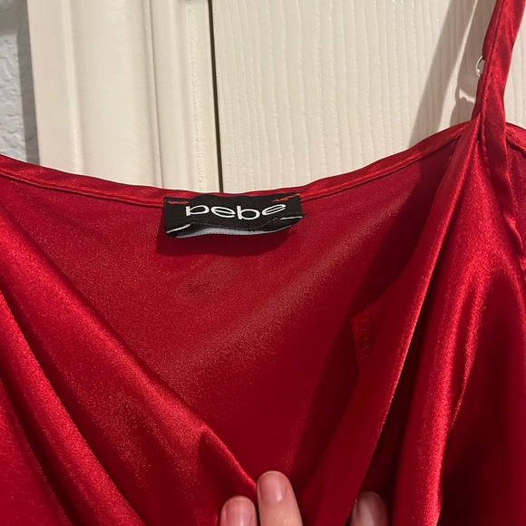 Bebe Red Slip Dress - Picture 3 of 5